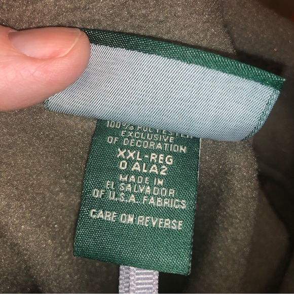 Ll Bean ladies full zip fleece sweater jacket size xxl - Picture 6 of 6